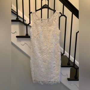 Calvin Klein ivory lacy dress…..size 8
